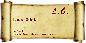 Laux Odett névjegykártya